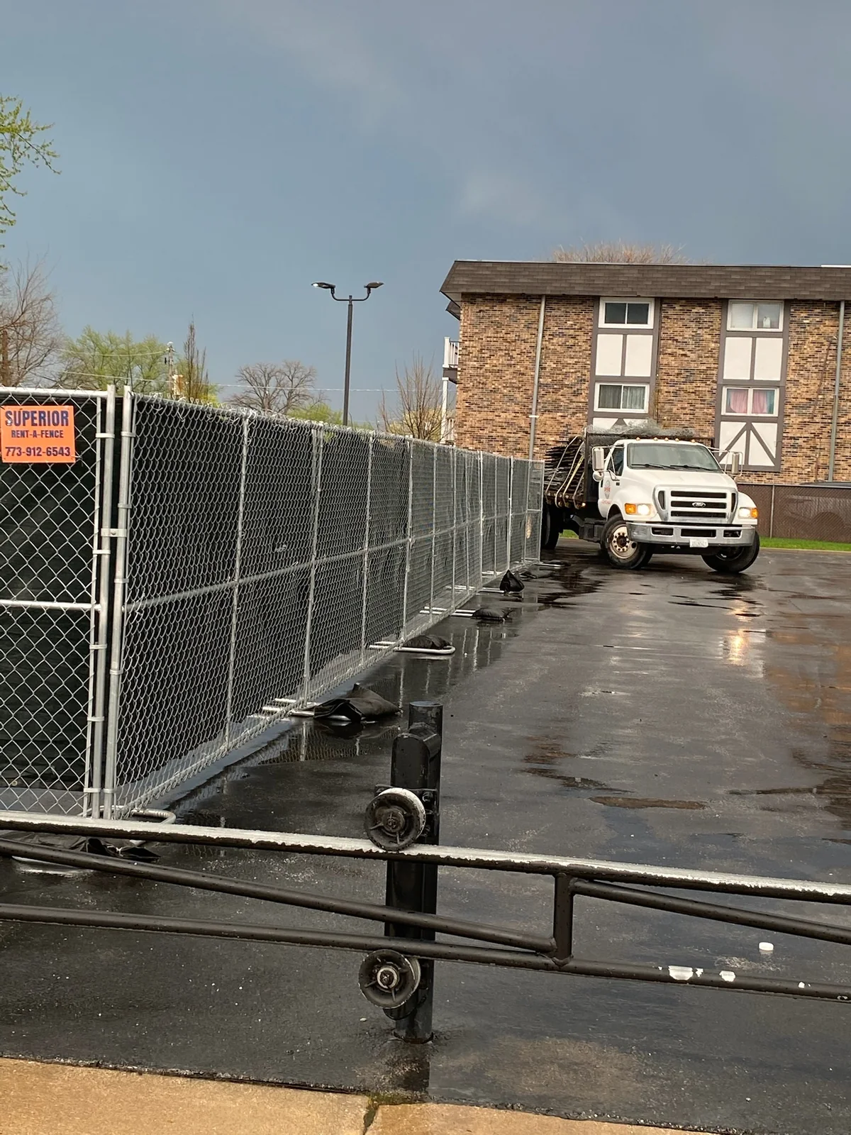 Temporary fence rental project serving Chicagoland Suburbs