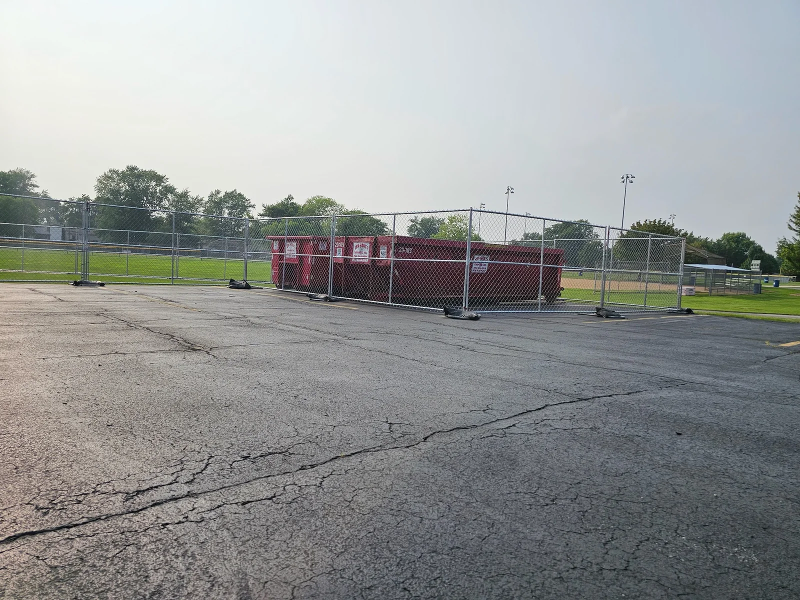 School / park fence